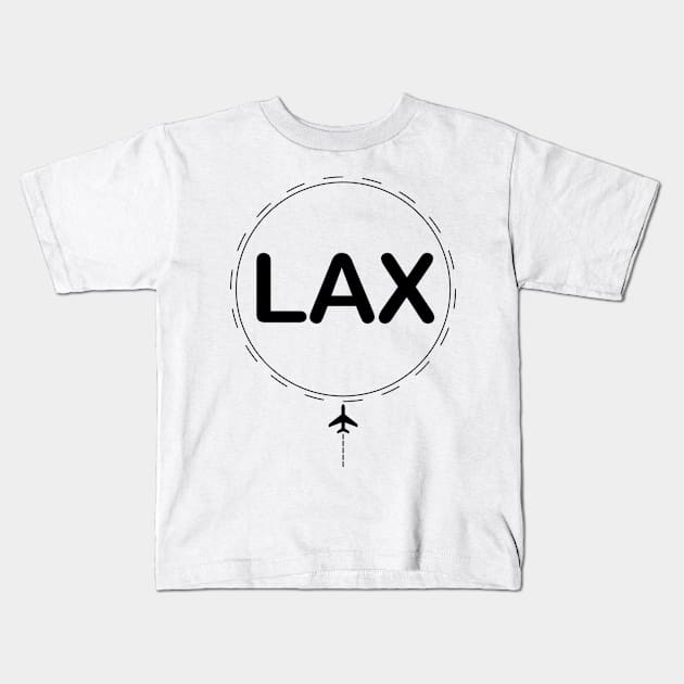 Destination LAX Kids T-Shirt by Lifeinbmajor